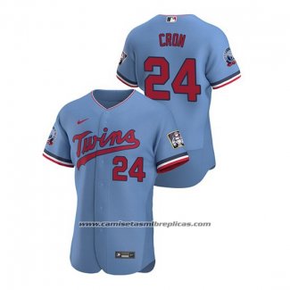 Camiseta Beisbol Hombre Minnesota Twins C.j. Cron Autentico 2020 Alterno Azul