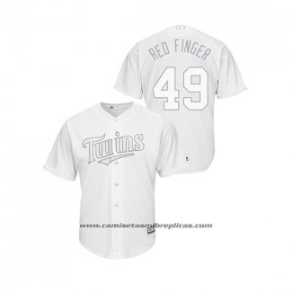 Camiseta Beisbol Hombre Minnesota Twins Sam Dyson 2019 Players Weekend Replica Blanco