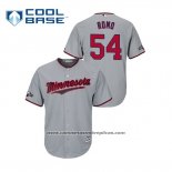 Camiseta Beisbol Hombre Minnesota Twins Sergio Romo 2019 Postemporada Cool Base Gris