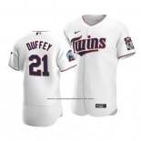 Camiseta Beisbol Hombre Minnesota Twins Tyler Duffey Autentico Primera Blanco