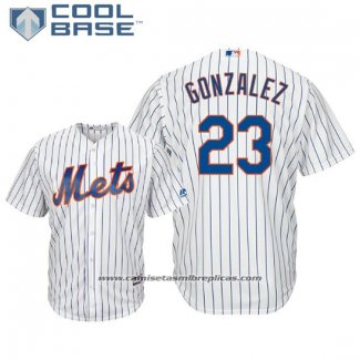 Camiseta Beisbol Hombre New York Mets Adrian Gonzalez Cool Base Primera Blanco