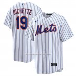 Camiseta Beisbol Hombre New York Mets Bo Bichette Primera Replica Blanco