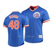 Camiseta Beisbol Hombre New York Mets Jacob Degrom Cooperstown Collection Azul