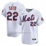 Camiseta Beisbol Hombre New York Mets Juan Soto Primera Limited Blanco