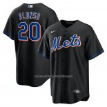 Camiseta Beisbol Hombre New York Mets Pete Alonso 2022 Alterno Replica Negro