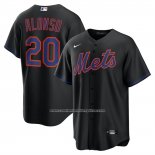 Camiseta Beisbol Hombre New York Mets Pete Alonso Alternate Replica Negro