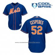 Camiseta Beisbol Hombre New York Mets Yoenis Cespedes 52 Azul Alterno Primera Cool Base
