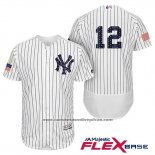 Camiseta Beisbol Hombre New York Yankees 2017 Estrellas y Rayas Chase Headley Blanco Flex Base