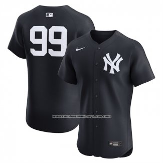 Camiseta Beisbol Hombre New York Yankees Aaron Judge Alterno 2 Elite Azul