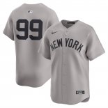 Camiseta Beisbol Hombre New York Yankees Aaron Judge Camisa Ruta Limited Gris