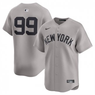 Camiseta Beisbol Hombre New York Yankees Aaron Judge Camisa Ruta Limited Gris