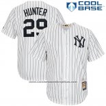 Camiseta Beisbol Hombre New York Yankees Catfish Hunter Blanco Cool Base