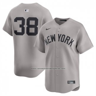 Camiseta Beisbol Hombre New York Yankees Devin Williams Segunda Limited Gris1
