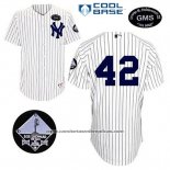 Camiseta Beisbol Hombre New York Yankees Mariano Rivera 42 Blanco Gms The Boss Cool Base