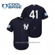 Camiseta Beisbol Hombre New York Yankees Miguel Andujar Cool Base Entrenamiento de Primavera 2019 Azul