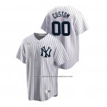 Camiseta Beisbol Hombre New York Yankees Personalizada Cooperstown Collection Primera Blanco