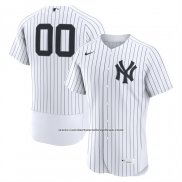 Camiseta Beisbol Hombre New York Yankees Primera Autentico Personalizada Blanco1