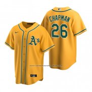 Camiseta Beisbol Hombre Oakland Athletics Matt Chapman Replica Alterno Oro