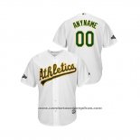 Camiseta Beisbol Hombre Oakland Athletics Personalizada 2019 Postemporada Cool Base Blanco