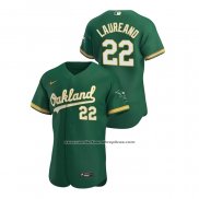 Camiseta Beisbol Hombre Oakland Athletics Ramon Laureano Autentico 2020 Alterno Verde