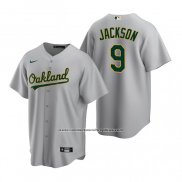 Camiseta Beisbol Hombre Oakland Athletics Reggie Jackson Replica Road Gris