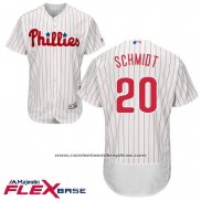 Camiseta Beisbol Hombre Philadelphia Phillies Mike Schmidt Blanco Flex Base