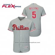 Camiseta Beisbol Hombre Philadelphia Phillies Nick Williams Flex Base Gris