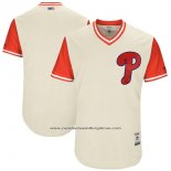 Camiseta Beisbol Hombre Philadelphia Phillies Players Weekend 2017 Personalizada Crema