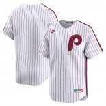 Camiseta Beisbol Hombre Philadelphia Phillies Throwback Cooperstown Limited Blanco