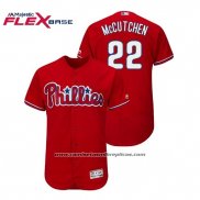 Camiseta Beisbol Hombre Phillies Andrew Mccutchen Flex Base Autentico Collezione Alterno Rojo