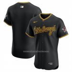 Camiseta Beisbol Hombre Pittsburgh Pirates Alterno 2 Elite Negro