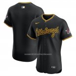 Camiseta Beisbol Hombre Pittsburgh Pirates Alterno 2 Elite Negro