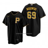 Camiseta Beisbol Hombre Pittsburgh Pirates John Nogowski Replica Alterno Negro