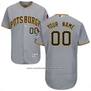 Camiseta Beisbol Hombre Pittsburgh Pirates Personalizada Gris