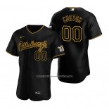 Camiseta Beisbol Hombre Pittsburgh Pirates Personalizada Negro2