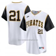 Camiseta Beisbol Hombre Pittsburgh Pirates Roberto Clemente Cooperstown Limited Blanco