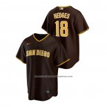 Camiseta Beisbol Hombre San Diego Padres Austin Hedges 2020 Replica Road Marron