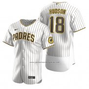 Camiseta Beisbol Hombre San Diego Padres Daniel Hudson Autentico Alterno Marron Blanco