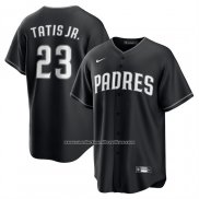 Camiseta Beisbol Hombre San Diego Padres Fernando Tatis Jr Lights Out Replica Negro