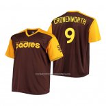 Camiseta Beisbol Hombre San Diego Padres Jake Cronenworth Replica Cooperstown Marron