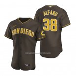 Camiseta Beisbol Hombre San Diego Padres Jorge Alfaro Autentico Road Marron
