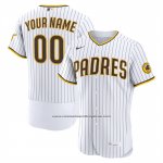 Camiseta Beisbol Hombre San Diego Padres Primera Autentico Personalizada Blanco1
