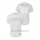 Camiseta Beisbol Hombre San Diego Padres Robert Stock 2019 Players Weekend Autentico Blanco