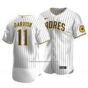 Camiseta Beisbol Hombre San Diego Padres Yu Darvish Autentico Primera Blanco