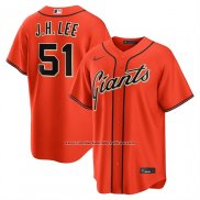 Camiseta Beisbol Hombre San Francisco Giants Jung Hoo Lee Alterno Replica Naranja