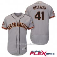 Camiseta Beisbol Hombre San Francisco Giants Mark Melancon Gris Flex Base