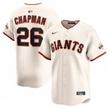 Camiseta Beisbol Hombre San Francisco Giants Matt Chapman Primera Limited Crema