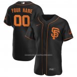 Camiseta Beisbol Hombre San Francisco Giants Personalizada Alterno Autentico Negro