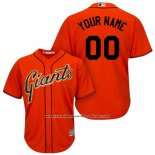 Camiseta Beisbol Hombre San Francisco Giants Personalizada Naranja