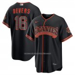 Camiseta Beisbol Hombre San Francisco Giants Rafael Devers Alterno Stadium Negro